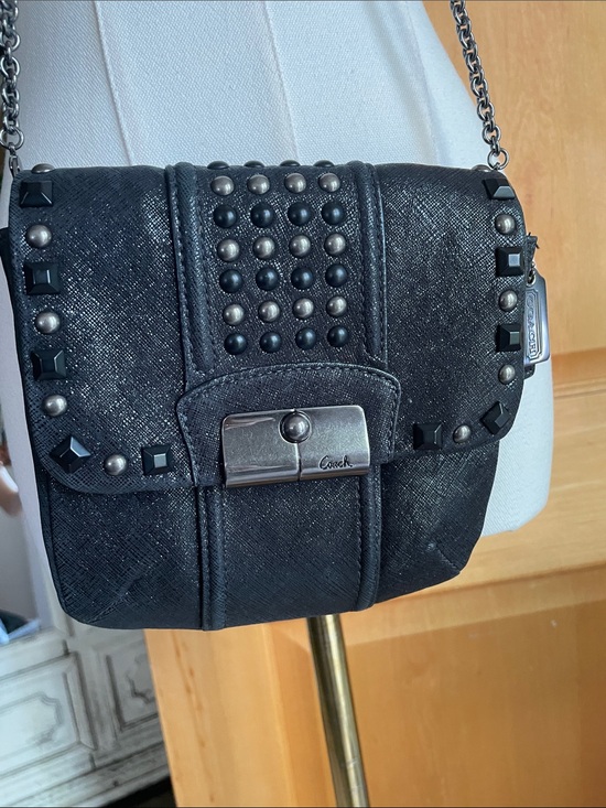 Coach Handbags - Coach KRISTIN Studded Crossbody Bag Chain Strap Two Hangtags Collector Piece
